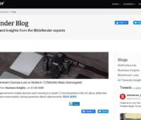 En recension av bloggen Bitdefender Cybersecurity blog