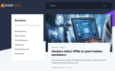 Recension av blog.avast.com